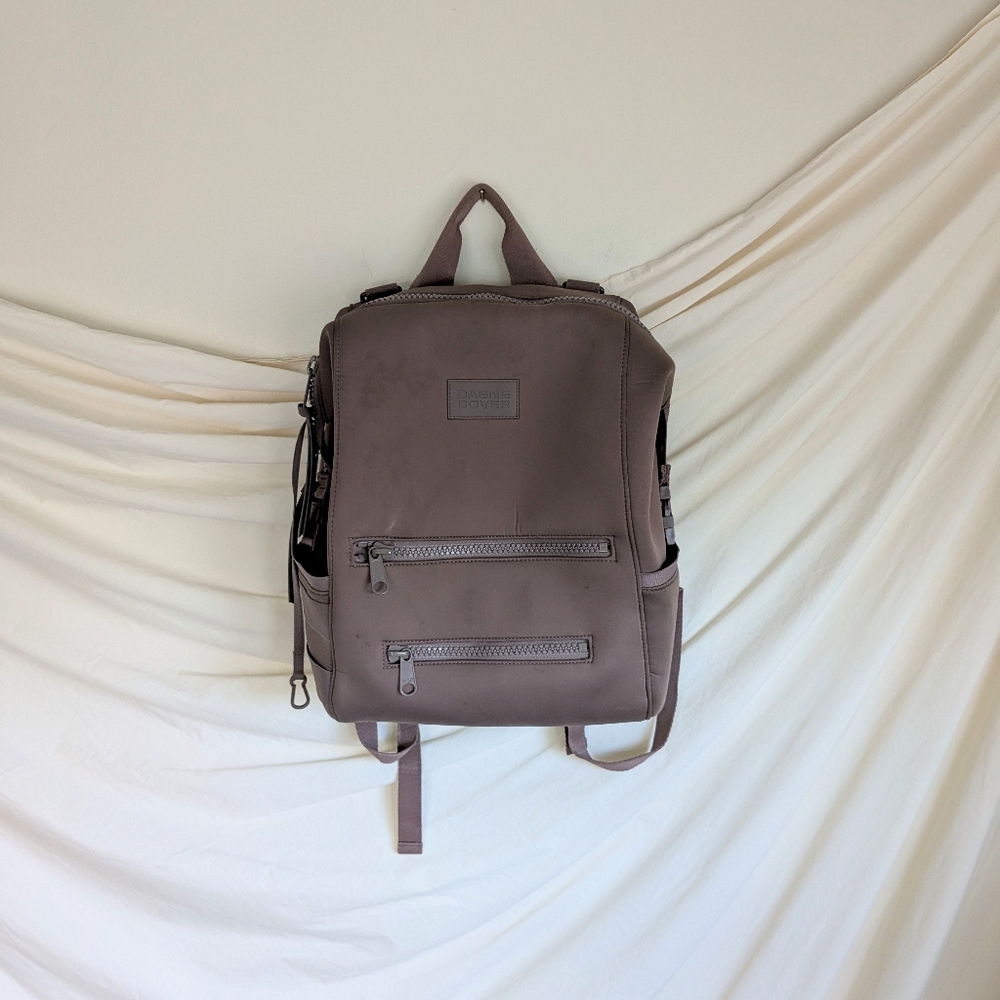 Dagne Dover Mauve Neoprene Large Diaper Bag Backpack Dune